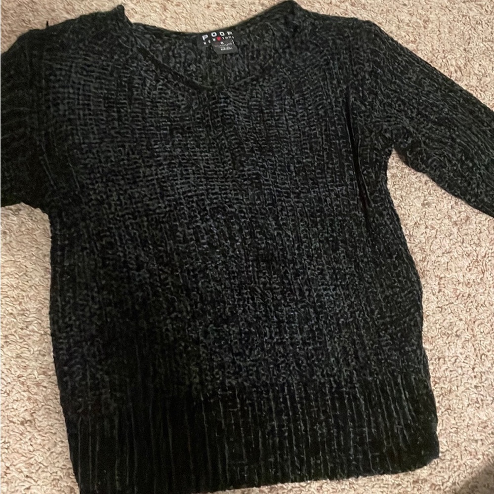 Poof black sweater